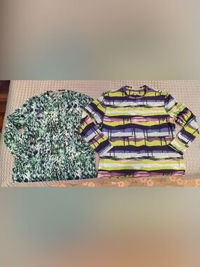 Reel Legends Bundle 2 Long-Sleeve Rash Guards Sun Fishing Performance Shirts XL